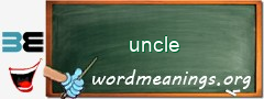 WordMeaning blackboard for uncle